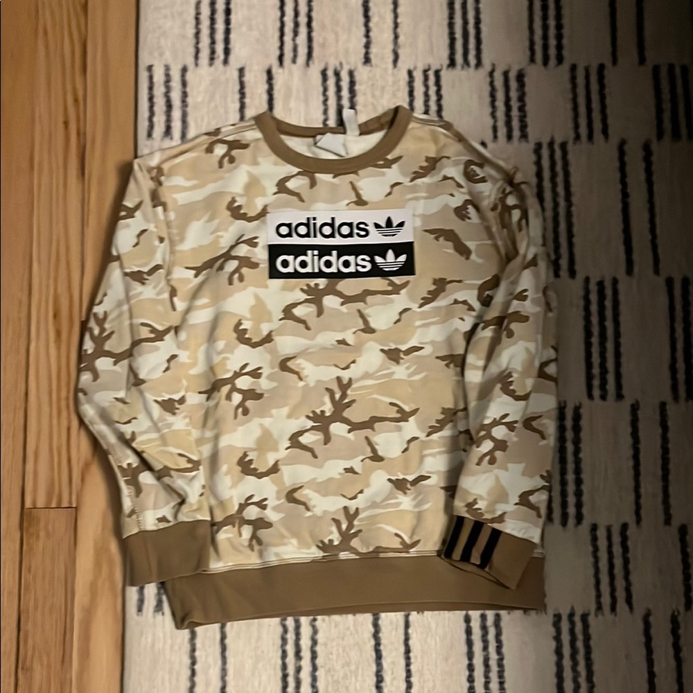 Adidas boy’s Camouflage Sweater - Brown